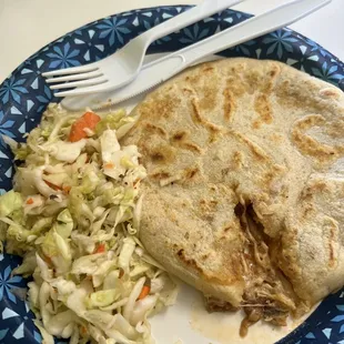 Bean, cheese, and chicharrón