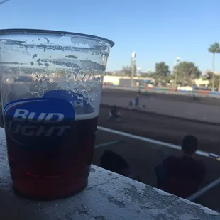 Watching the motocross races