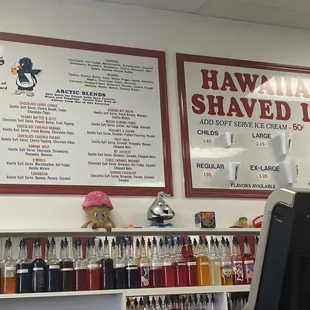 Attic blends and Hawaiian shaved ice Menu 06/2022