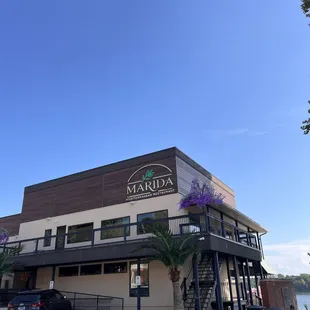outside