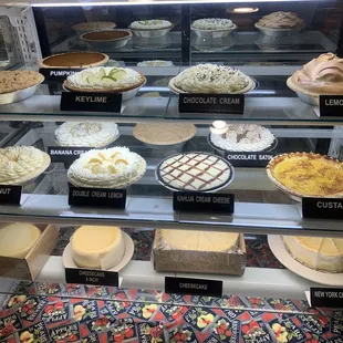 a variety of pies