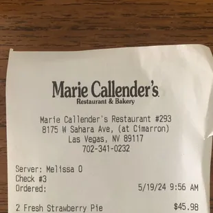 Not a bad price for a big pie