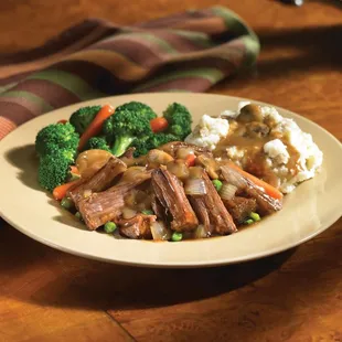 Braised and Slow-Roasted Pot Roast