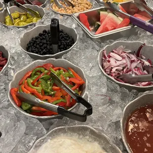 interior, salads