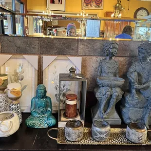 Garden items for sale. Beautiful but a little pricey