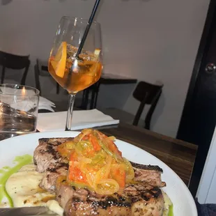 Food with interior near backyard