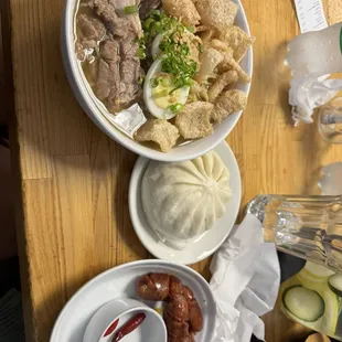 Sunday special! Batchoy Ramen with longanisa and bao ball filled with pulled pork! Totally amazing  Will be back for sure