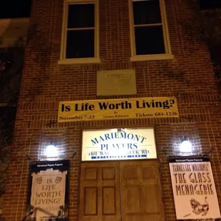 The theater sort of looks like an old guy with a moist ache tonight