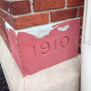 This is the cornerstone for the "New" construction.