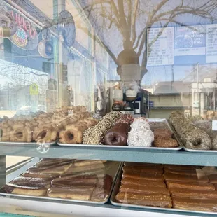 Variety of donuts