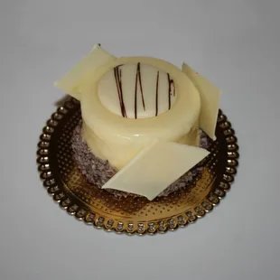 a cake on a plate