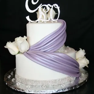 a wedding cake
