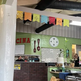 a view of the kitchen