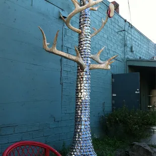 Backyard patio is a cool hangout spot!