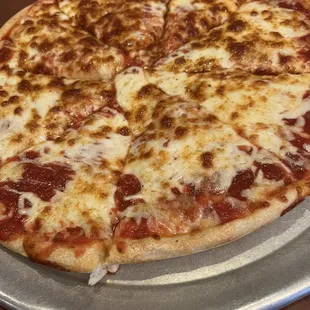 a pepperoni pizza