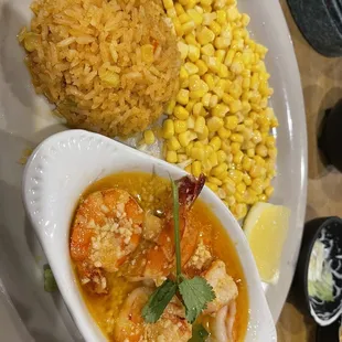 a plate of mexican food