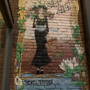 a woman in a black dress