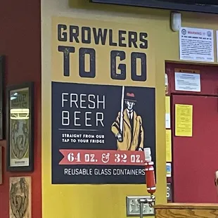 a sign for growls to go