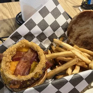 Texas Burger and fries