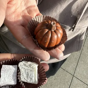Turkish Delight ( rose &amp; original ) &amp; Chocolate pumpkin