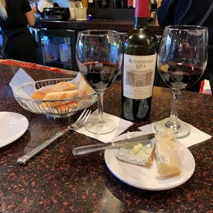 Great wine at the bar