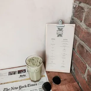 lavender almond mylk matcha!!