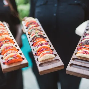 Mini Tacos in multi-colored Shells