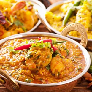 Shrimp coconut curry