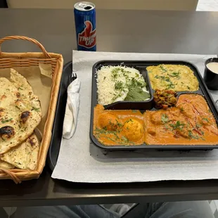 Full plate with 3 curry as of 3-3-24