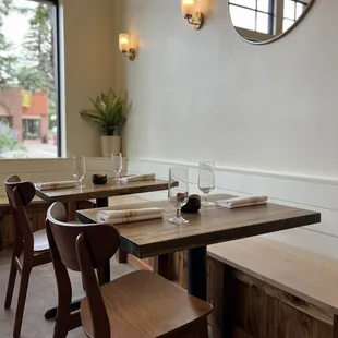 European bistro-style dining room