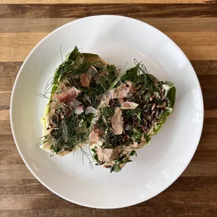 Baby gem "caesar" salad