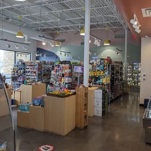 the inside of the store