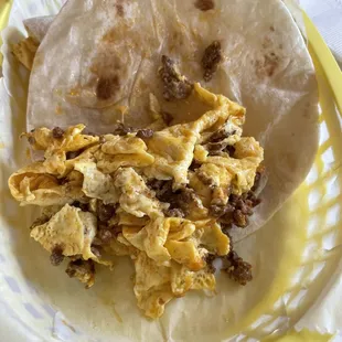Chorizo + Egg + Cheese