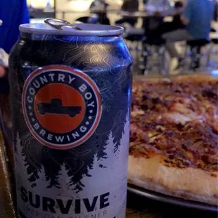 drink, pizza