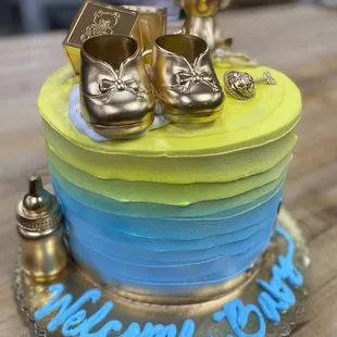 a welcome baby cake