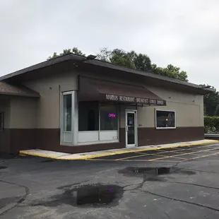 Small place, just maybe 12 tables.  Recently renovated inside and looks great!