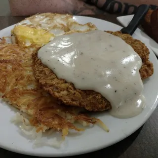 Country Fried Steak & Eggs*