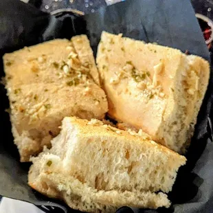 Delicious garlic bread