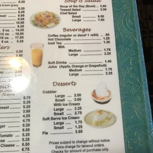 sushi and sashimi, menu