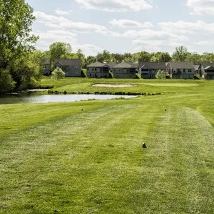 Hole #17 looking at the MariMack Villas residences.