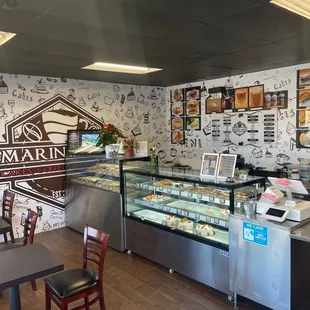 the interior of the restaurant