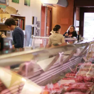 customers at the deli counter