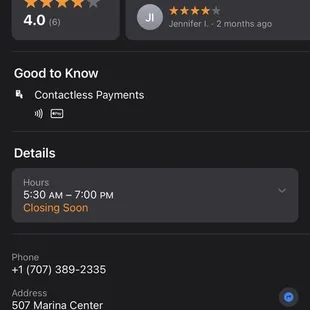 Online business hours