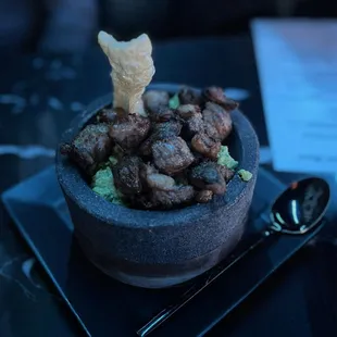 Guacamole/Chicharron &amp; Ribeye