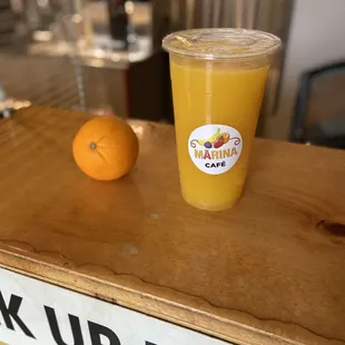 Fresh squeezed orange juice