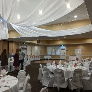 Inside the event room! Dance floor at the far end!