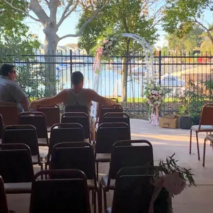 More of the patio setup.