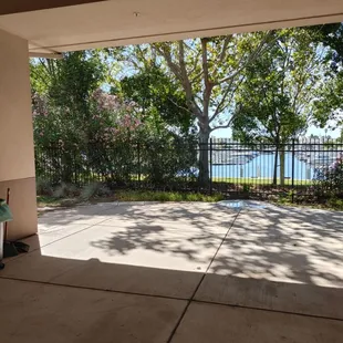 View as you walk out onto our back area.