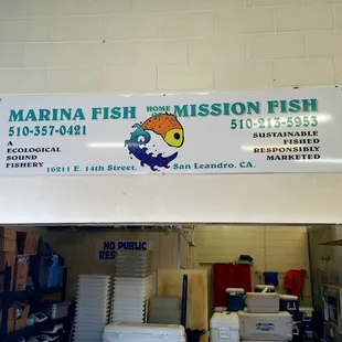 Marina Fish, an ecologically sound fresh fishery.   Hook n' Line!