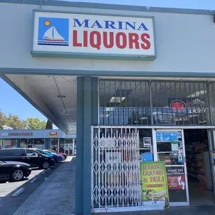 the front of the store
